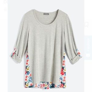 Market & Spruce Dido mixed print knit top